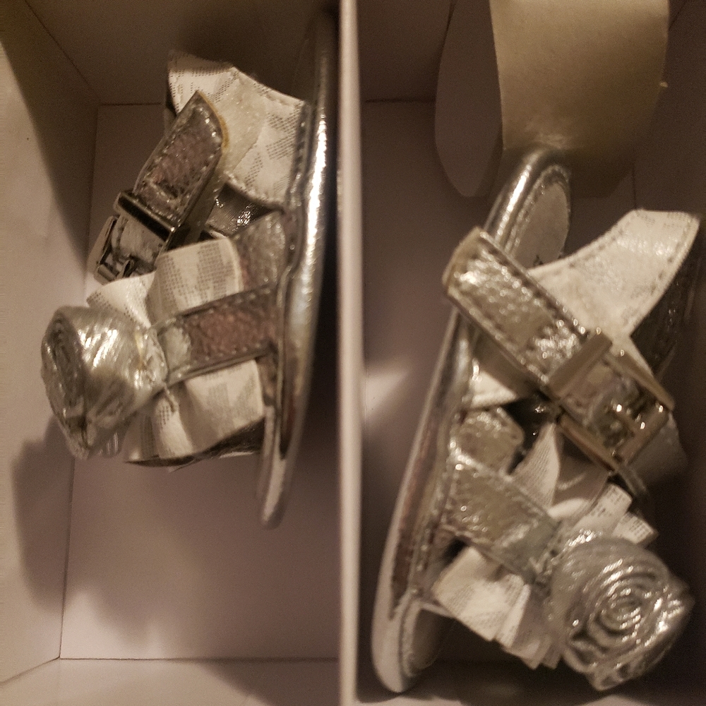 Silver Michael Kors Sandals